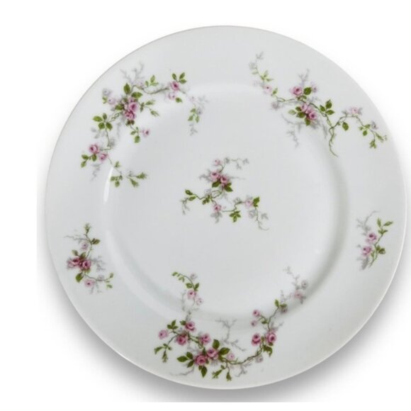 Theodore Haviland Limoges Plate 1930s France Pink Floral 8.5” Vintage - Picture 5 of 5